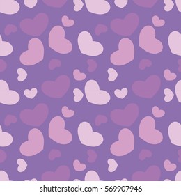 Valentine's Day postcard. Valentines Day background with hearts.