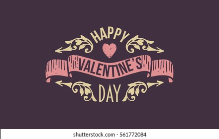 valentine's day postcard with labels