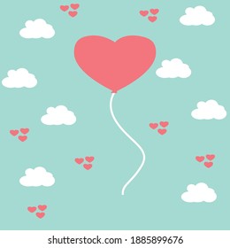 valentine's day  postcard or love romantic concept cards, minimalism style, vector