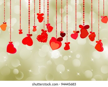 Valentine's day postcard template. EPS 8 vector file included