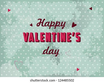 Valentines day postcard vector
