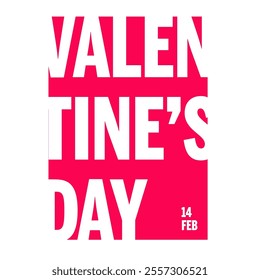 The "Valentine's Day Poster" is a beautifully designed piece that captures the spirit of love and romance in a visually appealing way.