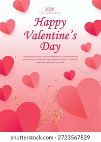 Vector de diseño de póster de San Valentín