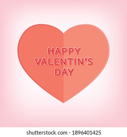 Valentine's day poster design. Valentine's day wallpaper. Valentine poster card.