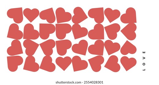 Valentine's Day poster, greeting card, cover, templates, pattern background