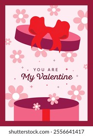 Valentine's Day poster, greeting card, and template set with modern designs featuring hearts, flowers, and typography. Ideal for celebrations, ads, branding, and promotional materials.