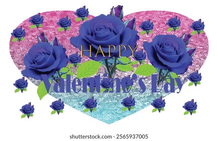 Valentine's Day poster, greeting card, cover, poster vector
