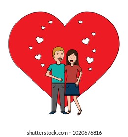 valentines day poster with man and woman tenderly hugging