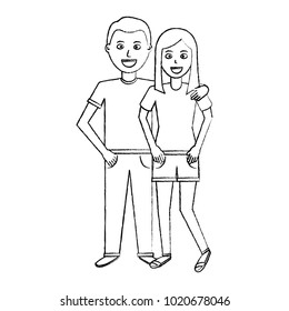 valentines day poster with man and woman tenderly hugging 