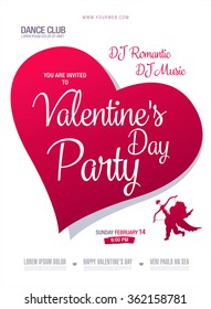 Valentine's day poster template design