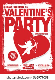 Valentine's day poster template design