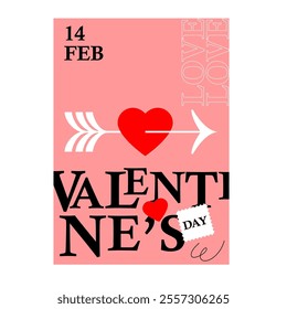 The "Valentine's Day Poster Template" offers a beautifully designed, customizable layout perfect for celebrating love and affection.