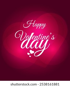Valentine's Day Poster Template Vector Lovely Happy Valentine's Day Background