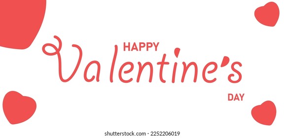 Valentinstag-Poster. Typografischer Text Valentinstag.Valentinstag Grußkartenvorlage.
