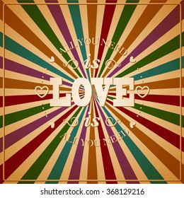 Valentine's Day Poster.Typography.Vector illustration.