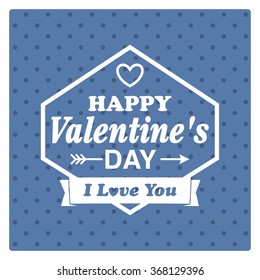 Valentine's Day Poster.Typography.Vector illustration.