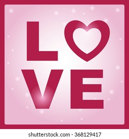 Valentine's Day Poster.Typography.Vector illustration.