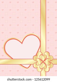 Valentines Day present wrapper with valentine for your text