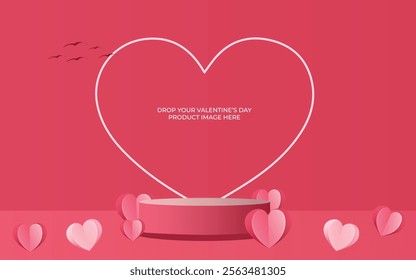 Valentine's Day Products for Vector Background Illustration.