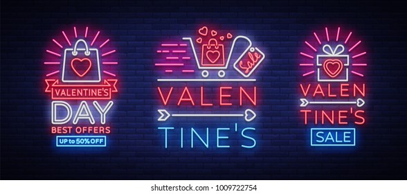 Valentines Day is a proposal, a collection of neon-style banner templates. Set neon signs, posters for shop design, colorful banner, neon advertising, flyers, leaflets, brochures. Vector Valentines Day is a proposal, a collection of neon-style banner templates. Set neon signs, posters for shop design, colorful banner, neon advertising, flyers, leaflets, brochures. Vector