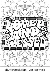 Valentine's Day Quote Coloring Page. Valentine's Day Coloring Page.