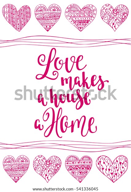 Valentines Day Quote Romantic Saying Posters Stock Vector (Royalty Free