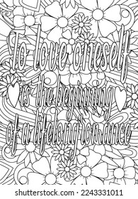 Valentine's day quotes black history month is the Superbowl. Vector Coloring Pages for Adults. Doodle drawing. Design for wedding invitations and Valentine's Day, lettering in the heart love quotes.