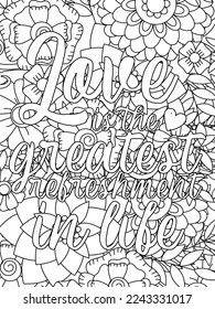 Valentine's day quotes black history month is the Superbowl. Vector Coloring Pages for Adults. Doodle drawing. Design for wedding invitations and Valentine's Day, lettering in the heart love quotes.