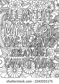 Valentine's day quotes black history month is the Superbowl. Vector Coloring Pages for Adults. Doodle drawing. Design for wedding invitations and Valentine's Day, lettering in the heart love quotes.