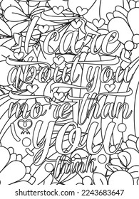 Valentine's day quotes black history month is the Superbowl. Vector Coloring Pages for Adults. Doodle drawing. Design for wedding invitations and Valentine's Day, lettering in the heart love quotes.