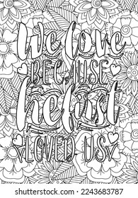 Valentine's day quotes black history month is the Superbowl. Vector Coloring Pages for Adults. Doodle drawing. Design for wedding invitations and Valentine's Day, lettering in the heart love quotes.