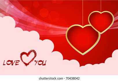 fondo rojo del día de San Valentín
