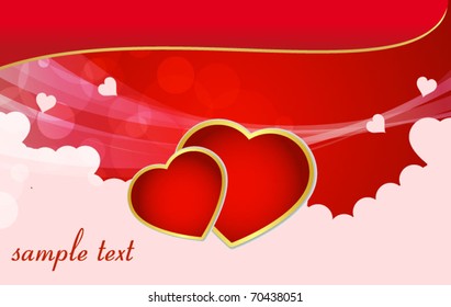 fondo rojo del día de San Valentín
