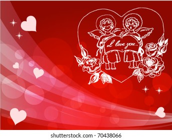 valentine's day red background