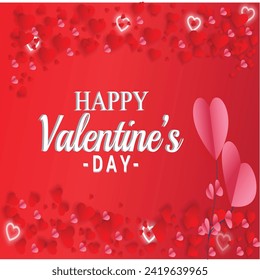 
Valentine's day red Background Banner
