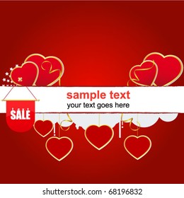 valentine's day red header
