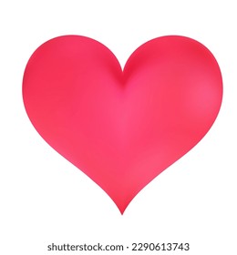 Valentine's Day. Red heart. Abstract vector illustration. Pink.