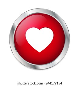 Valentine's Day - Red Heart button