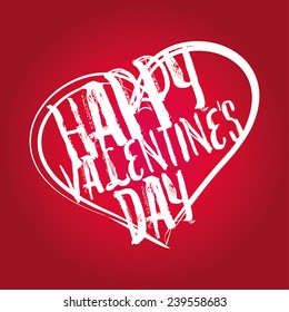 valentines day red heart vector art