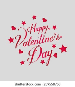 valentines day red heart vector art