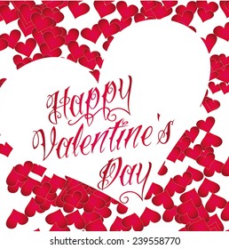 valentines day red heart vector art
