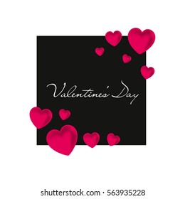 Valentine's Day. Red heart. Vector illustration EPS10