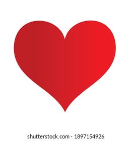 Valentine's Day. Red Hearts. Abstract Vector Illustration. 