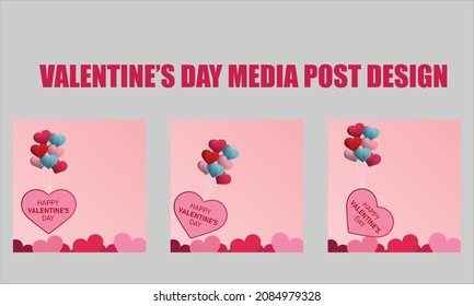 valentines day red and pink post design part seven