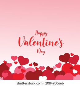 valentines día rojo y rosa post diseño parte quince