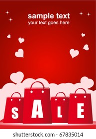 valentine's day red poster