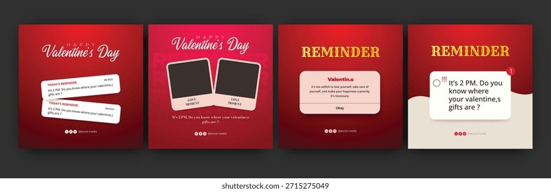 Recordatorio de San Valentín. Cartel de Vector moderno con Elementos punteados - manos y corazones. Concepto de relación, amor, romance, día de San Valentín