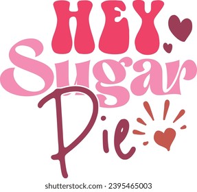 Valentine's Day Retro typography Design Bundle