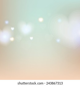 Valentine's day romantic background. Vector illustration