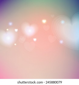 Valentine's day romantic background. Vector illustration